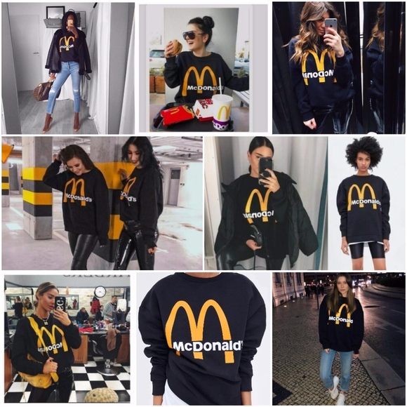 zara mcdonald's sweatshirt